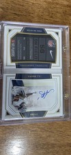 2019 National Treasures AJ Brown Auto Jumbo Nameplate Variation RC Booklet/5gold