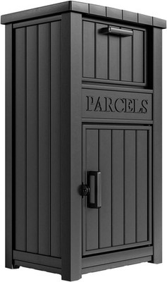 Delivery Box for Outside, Large Parcel Drop Box with Lockable Secure, Waterproof