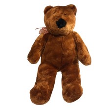 Animal Alley Brown Bear Plaid Bow Vintage Plush Stuffed Teddy 21  Toys R Us Soft