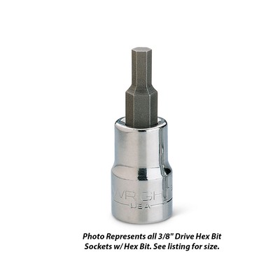 Wright Tool 3212 3/8'' Drive Hex Type Sockets With Bit