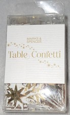 TABLE CONFETTI - GOLD & WHITE STARS - BY M&S - BRAND NEW IN PACKET