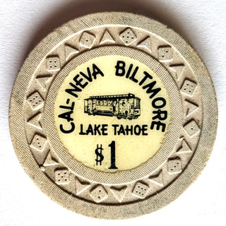 $1 Cal Neva Biltmore "TR King Small Crown" LAKE TAHOE NEVADA Casino Chip