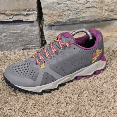 Columbia Montrail Trans Alps Size 6 Purple grey athletic trail Hiking sneakers