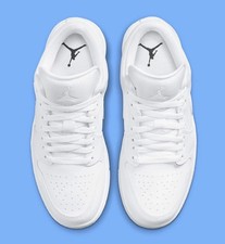 Nike Air Jordan 1 Low Triple White Women's Sports Sneaker DV0990-111