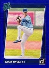2021 Donruss #51 Brady Singer Holo Blue