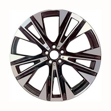 20x10 5 Split Spoke Refurbished Wheel Machined And Painted Gloss Black