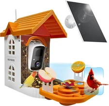 Smart Bird Feeder with Camera, 2.4Ghz Wifi Watching Camera Bird Feeders for Outd