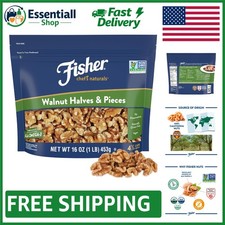 16 oz Resealable Bag of California Unsalted Walnut Halves - Perfect for Baking