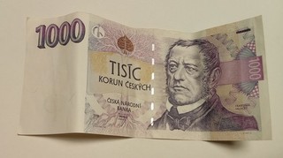 Bank Note Czech 1000 korun 1996