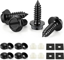 Rustproof License Plate Screws for Securing License Plates Frames and Cov
