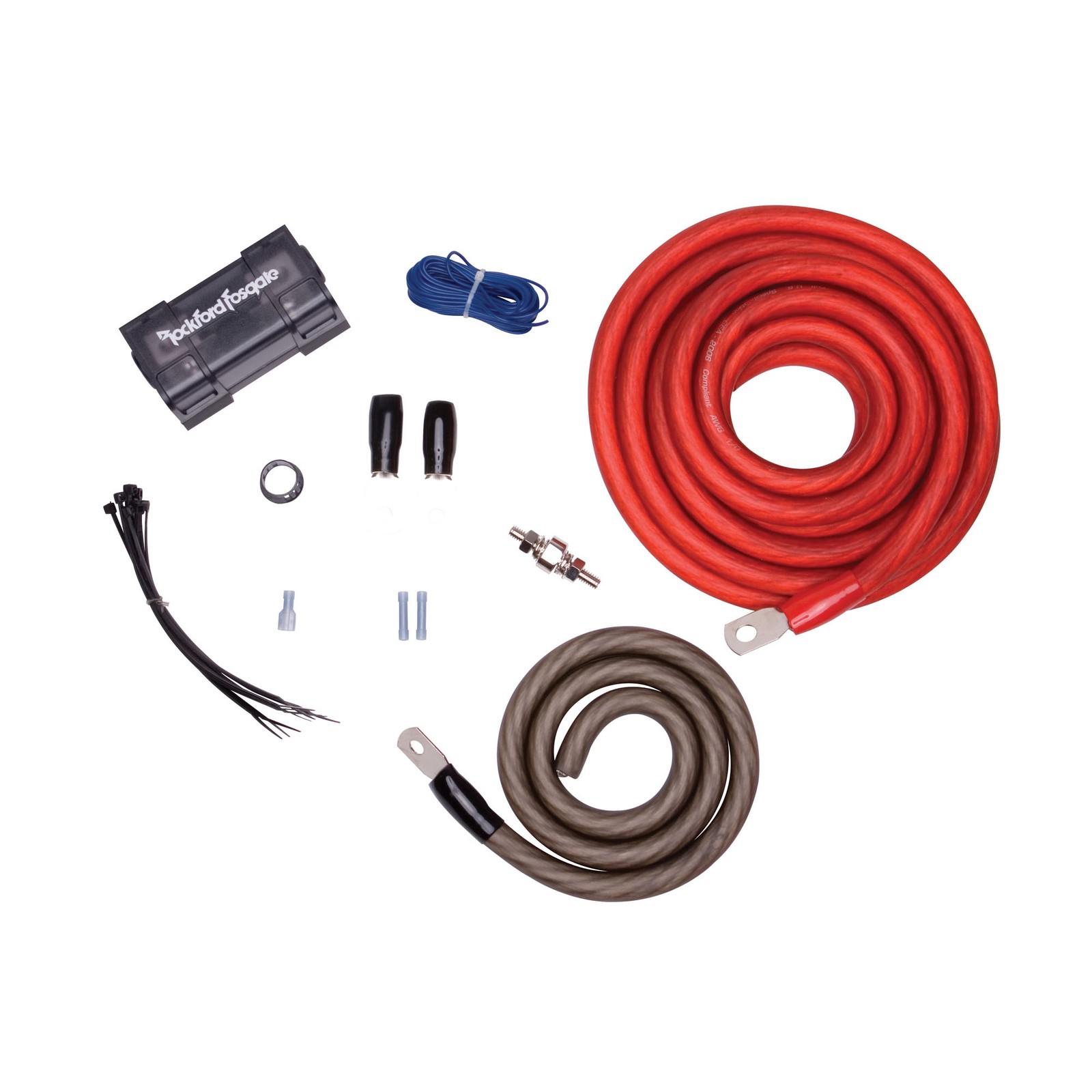 Rockford Fosgate RFK1 Power Only Amp Kit 17ft 1/0awg Wire - 