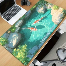 40*90cm Personalized NameText - Custom Desk Mat & XXL Mouse Pad with Non-Slip Ba