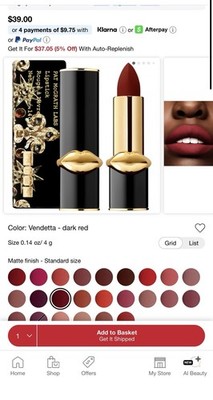 Pat McGrath Labs Lipstick Shade Vendetta