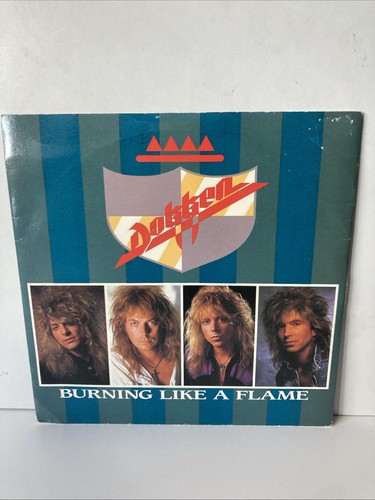 Dokken Burning Like A Flame / Lost Behind Wall Record 7” Rock Metal Free P&P
