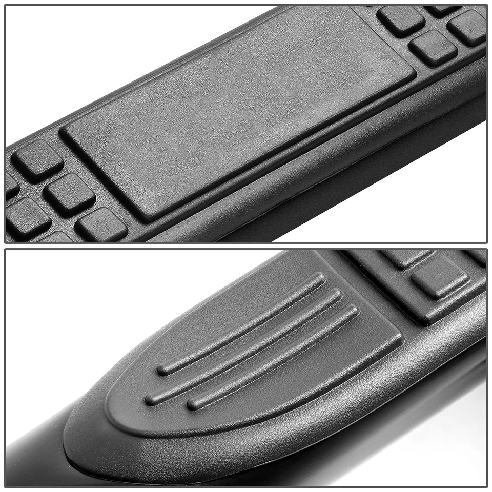 FOR 99-16 SILVERADO SIERRA EXT/CREW CAB BLACK 3"SIDE STEP NERF BAR RUNNING BOARD - Image 2 of 4