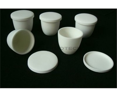 Alumina Ceramic (99.7%) With Lid Crucible 50 Ml 1Pc ct #tp