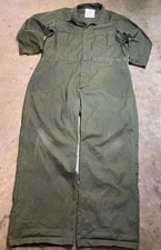 Umsc Military Green Drab Utility Coverall Size52R Stock No: 8405-01-462-4320