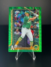 2025 Topps Chrome - Nick Kurtz RC #USC178 Green Wave Refractor /99 Athletics SSP