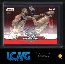D8G 2025 Stadium Club UFC #BCA-MPA Michel Pereira Base Autographs Red #/50