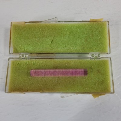 Linde Ruby Laser Rod Optical Maser Crystal 6mm x 52mm Coated Damaged