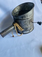 antique mechanical hand-crank flour sifter
