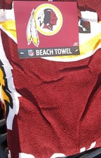 Toalla de playa Washington Redskins 30"x60", producto con licencia oficial de la NFL