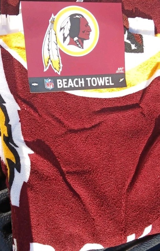 Washington Redskins Beach Towel 30"x60" Officially Licensed NFL Product