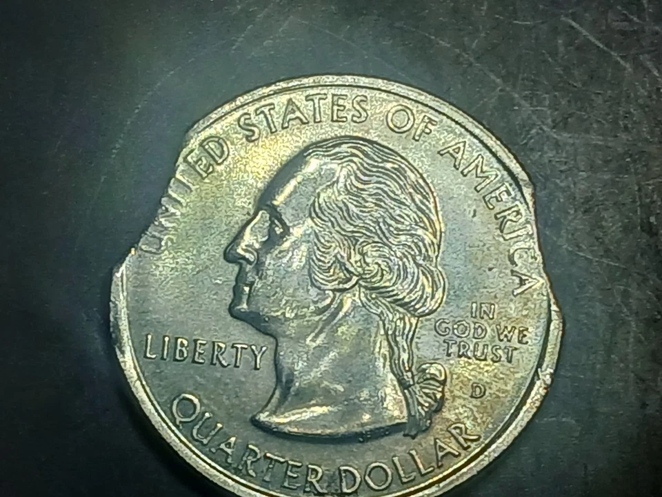 Rare Beautiful Double Clip New Jersey Quarter GMBU Unciculated . 7% Total - Image 2 of 4