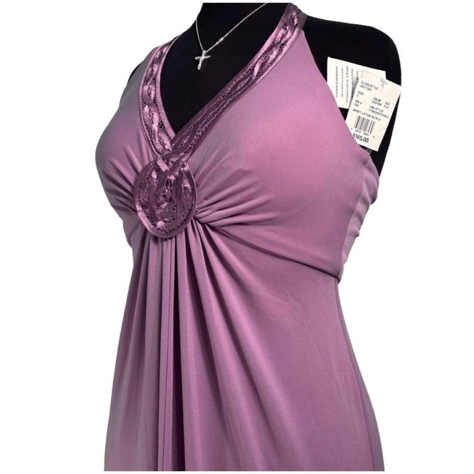 NWT David’s Bridal formal dress, bridesmaid, prom, wisteria/purple halt - Image 4 of 4