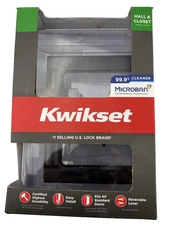 Hall & Closet Passage Lever Door Knob Matte Black Kwikset Halifax 97200-906