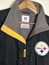 Pittsburgh Steelers NFL Full Zip Nylon Jacket Mens L