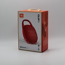 Image of Genuine JBL Clip 5 Portable Bluetooth Speaker – Waterproof | Dustproof (Red)