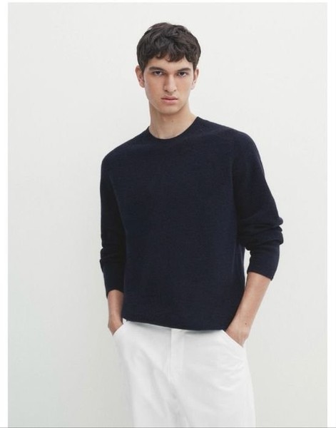 Men Massimo Dutti Sweater Navy 38