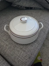 Elegance II Bavarian Brown Lidded Vegetable Tureen... Fine Imported Stoneware