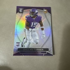 DALLAS TURNER 2024 Panini Totally Certified Football Rookie Card RC #117 Vikings