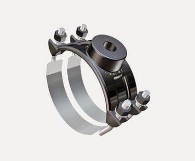 ROMAC 286-090542 202NS Saddle 8'' Ductile Iron SS U-Bolt