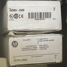 Lot/2 New Allen Bradley 42DRU-5500 Ser. C  Photoswitch head intrinsically Safe