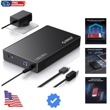 USB 3.0 External Hard Drive Enclosure for 3.5/2.5 Inch SATA Hard Drives/SSD U...