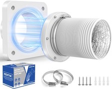 Magnetic Dryer Vent Connector, DV180 Airtight Seal Dryer Vent Coupling Kit wi...