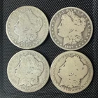 4x 1887 O 90% Silver Morgan Dollar Circulated Cull FREE SHIPPING