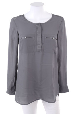 H&M Blouse Patch Pockets D 34 grey