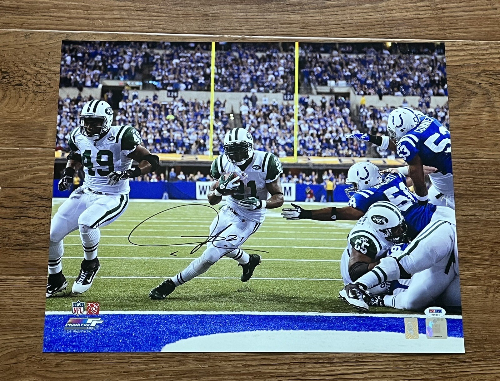 LaDainian Tomlinson Autographed Signed New York Jets Action 16X20 Photo - PSA/DNA COA 