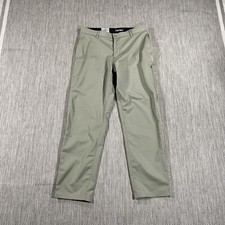 Hurley Jet Set Tech Pants Men 38X34 Green Performance Stretch Chino Trouser