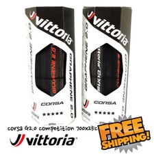 Vittoria Corsa G2.0 Competition 700 x 25C Road Clincher Tire-Full black