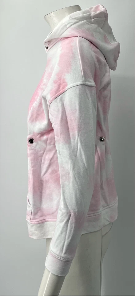 Givenchy Kids Pink Tie-Dyed Hooded Cotton Sweatshirt sz 12 - Image 3 of 4