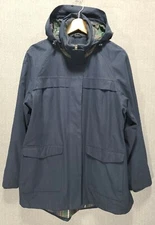 Pendleton Woolen Mills Blue Farm Jacket Blue XL Hooded Full Zip Front B45