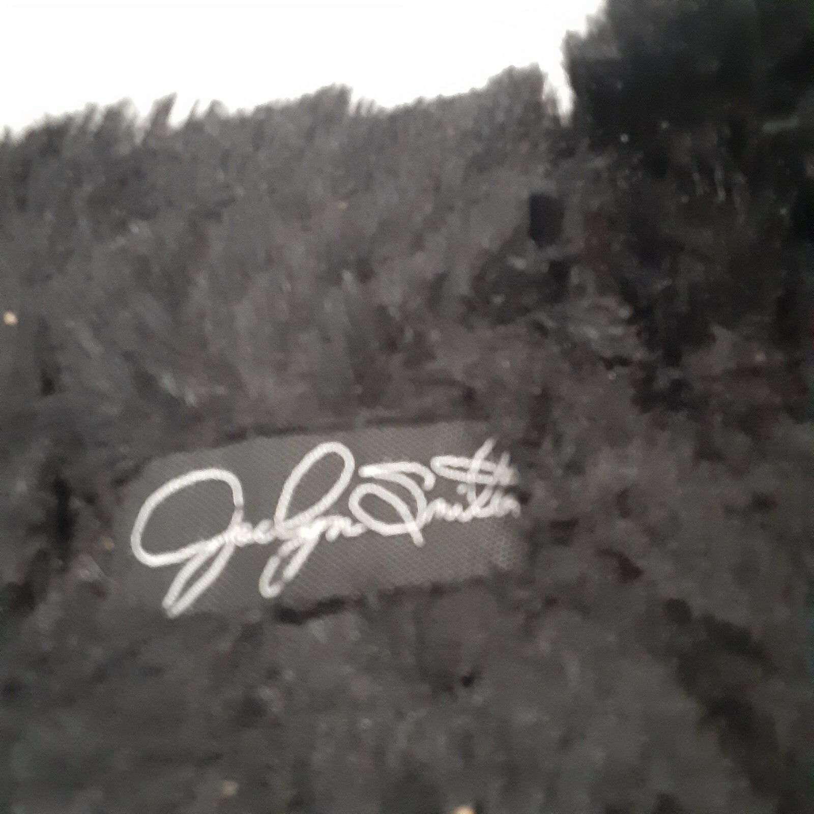 PANTOFOLA D’ORO Pantofole vintage Jaclyn Smith Furry taglia L nuove con etichetta "Gwen" Diva Glam