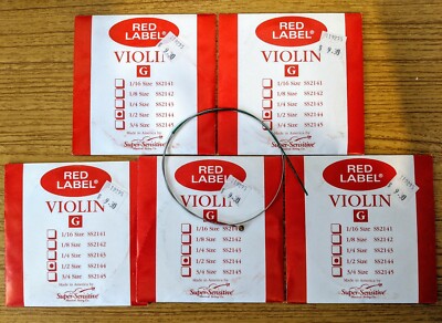 5 Super-Sensitive Red Label 1/2 Violin G String  SS2144