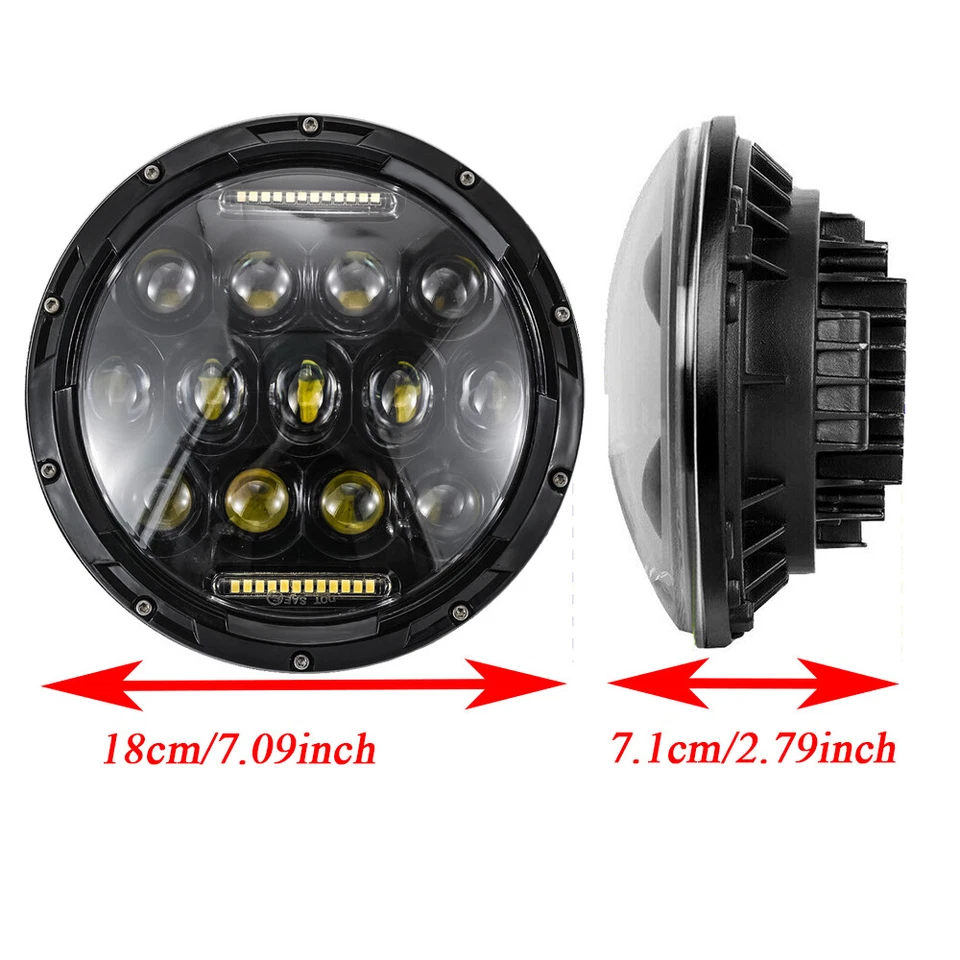 LKW 7'' LED Front Scheinwerfer Fernlicht Abblendlicht IP67 für HUMMER H 2 H 1 - Bild 2 von 4