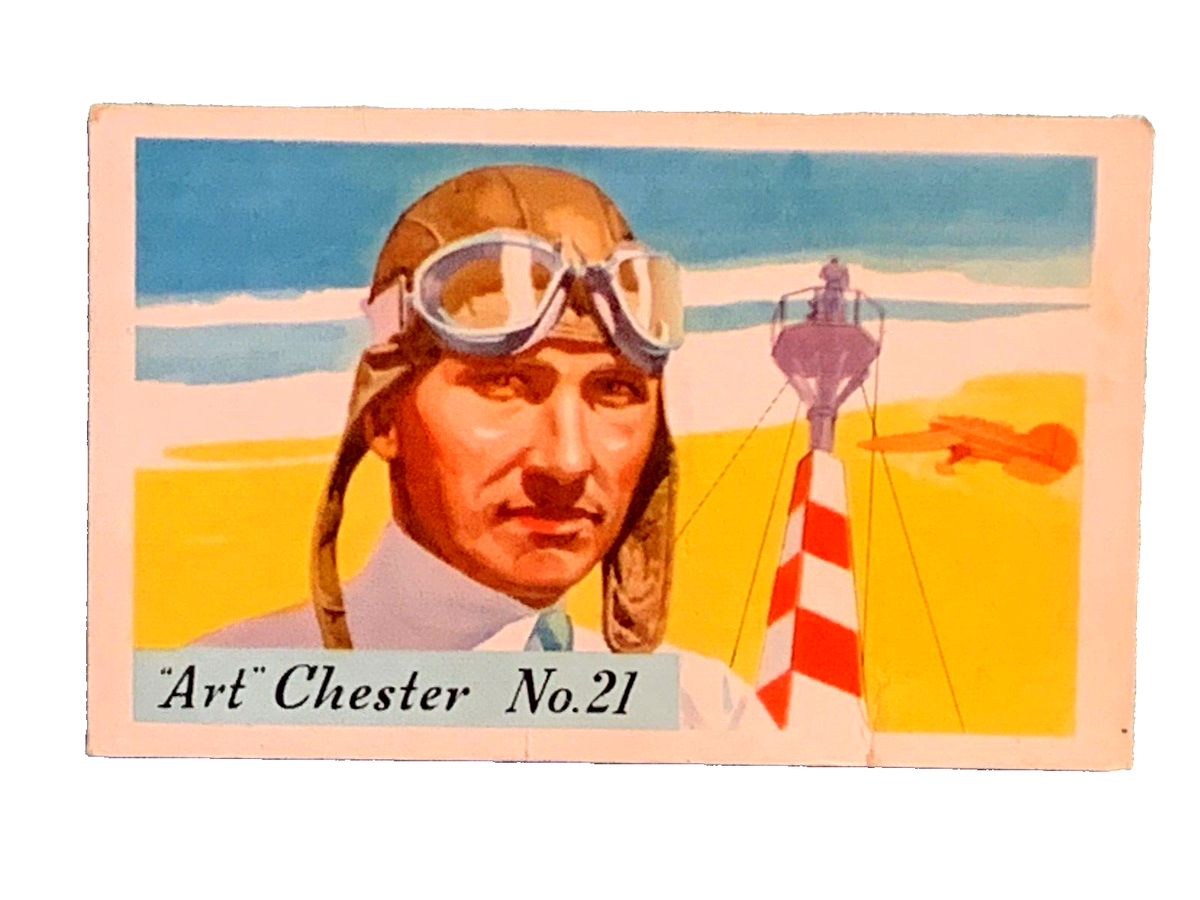 ファム出品 Vintage 1936 Heinz Famous Aviators Series-1: F277-4a. # 21 Art